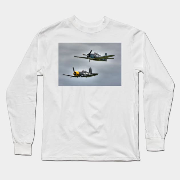 Corsair and Hellcat Long Sleeve T-Shirt by Nigdaw